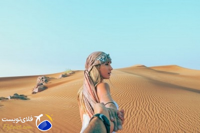 صحرای دبی | ماسه‌های طلایی و آرامش بکر