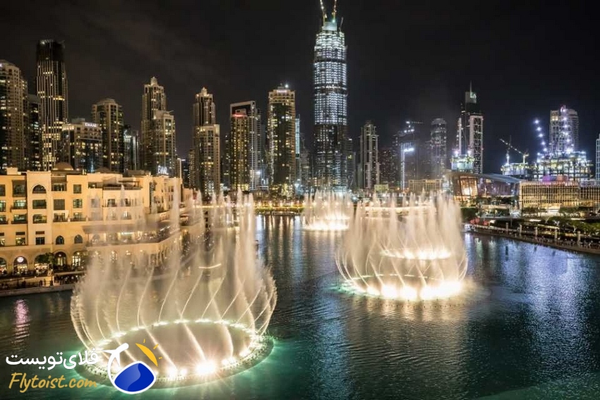 فواره دبی | بزرگ‌ترین رقص نور و آب جهان